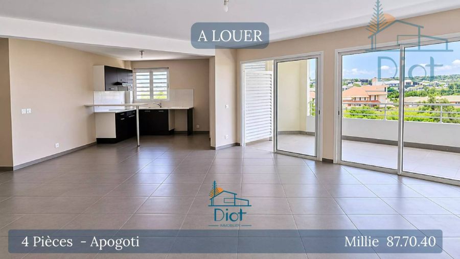 Appartement 4 pièces 104 m², Apogoti — 113 000 CFP charges comprises